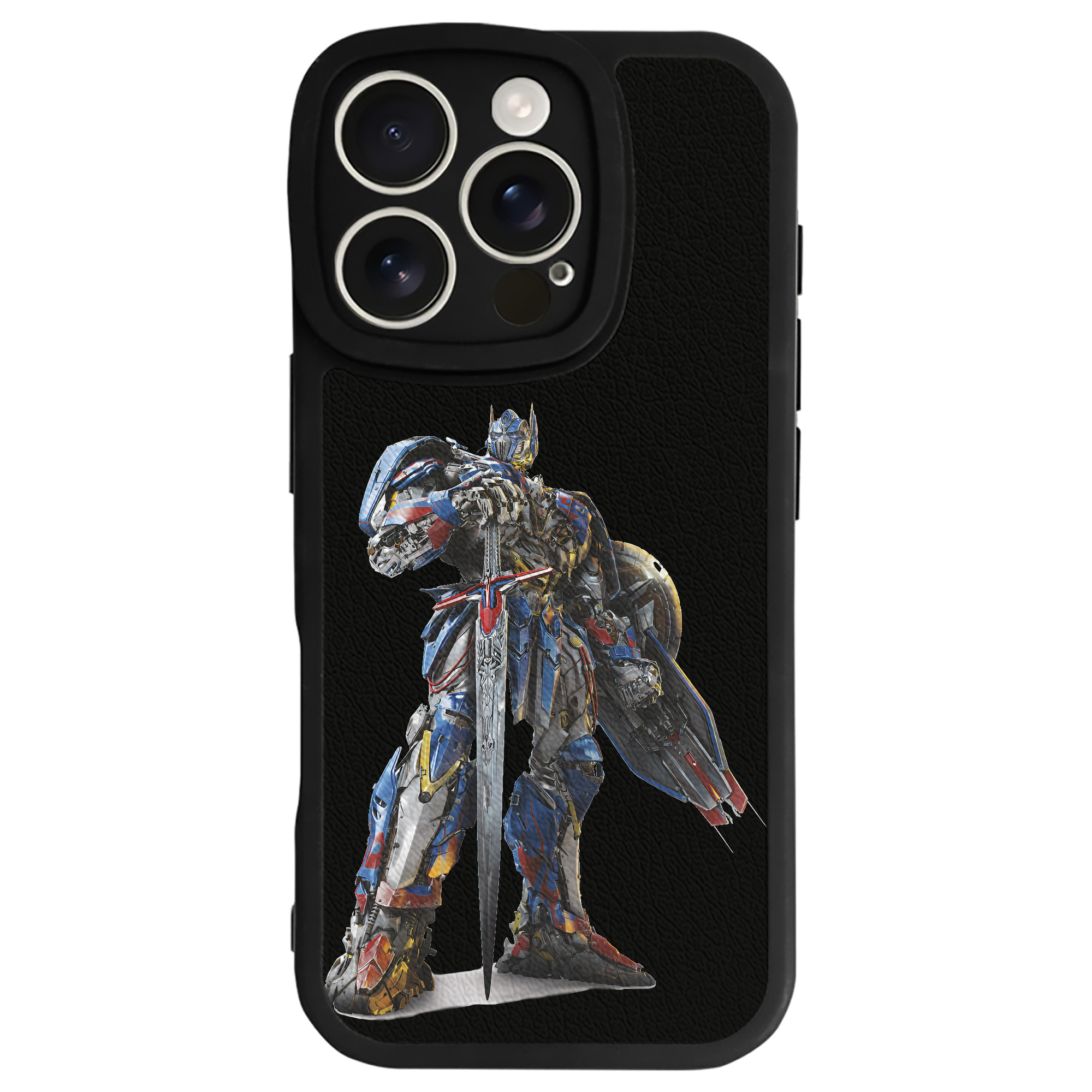 （画像用） Transformers トランスフォーマー 【iPhone 16シリーズ対応】シリコンスマホケース（レザー調） 材質：シリコン